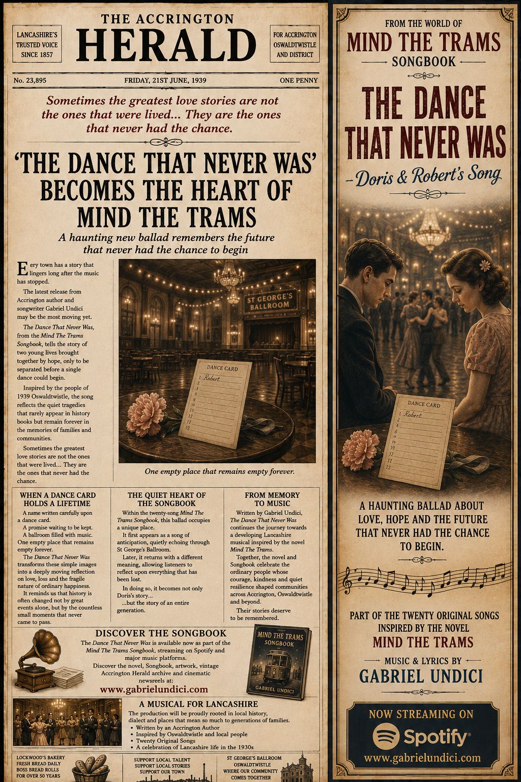 THE ACCRINGTON HERALD. ‘THE DANCE THAT NEVER WAS’ BECOMES THE HEART OF MIND THE TRAMS
