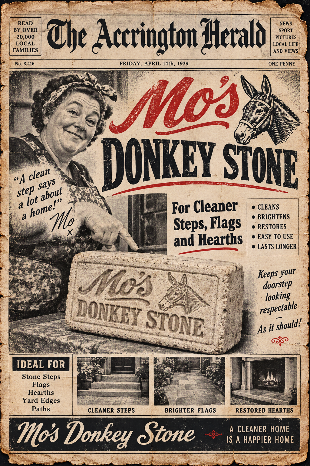 The Accrington Herald — Mo’s Donkey Stone