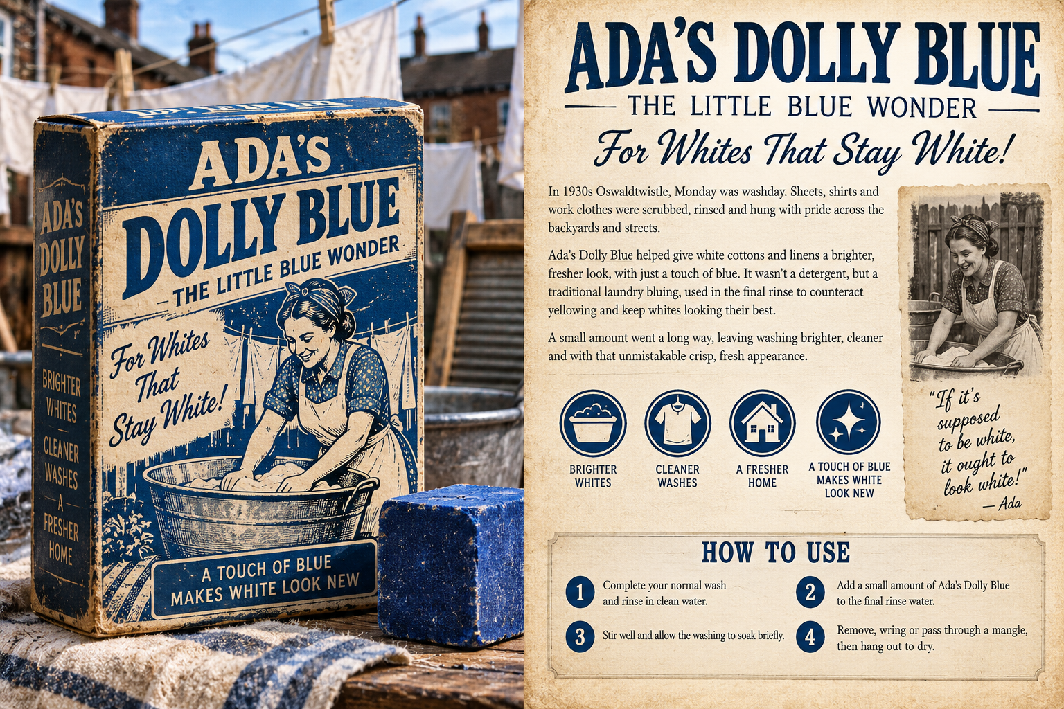 What Was Dolly Blue? A Forgotten Lancashire Washday Tradition